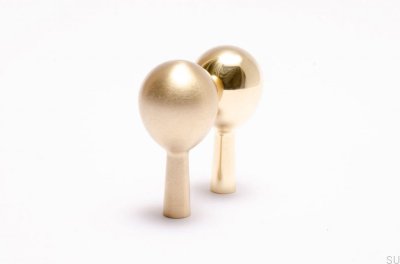 Drop 56 Wandhalter aus goldfarbenem Messing, poliert, unlackiert