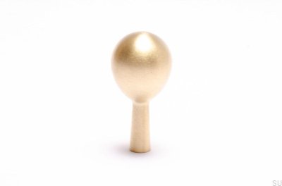 Drop 56 Wandhalter aus goldfarbenem Messing, gebürstet, unlackiert