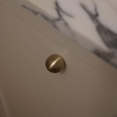 Möbelknopf Kugel 11 30 Messing