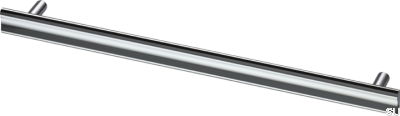 Bean 288 Möbelgriff, gebürstetes Schwarzchrom