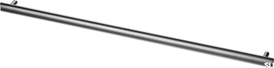 Bean 556 Möbelgriff, gebürstetes Schwarzchrom