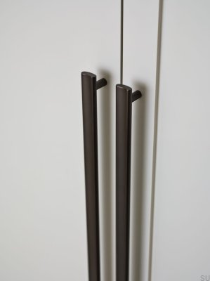 Bean 556 Möbelgriff, gebürstetes Schwarzchrom