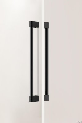 Casey Big 416 Doppelseitiger länglicher Möbelgriff, Aluminium, Mattschwarz
