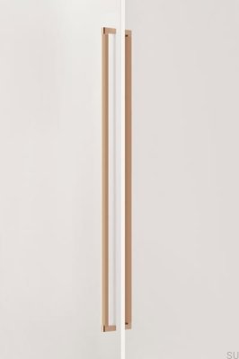 Brooklyn Big 1056 Aluminium Gebürstetes Gold Cava Doppelseitiger länglicher Möbelgriff