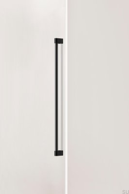 Casey Big 736 Länglicher Möbelgriff, Aluminium, Mattschwarz