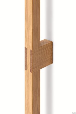 Hako 960 Möbelgriff aus Holz-Eiche, länglich