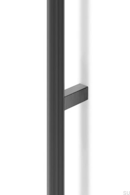 Brooklyn 1056 Aluminium Schwarz Titan Länglicher Möbelgriff