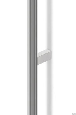 Brooklyn 1056 Länglicher Möbelgriff Aluminium Nickel poliert