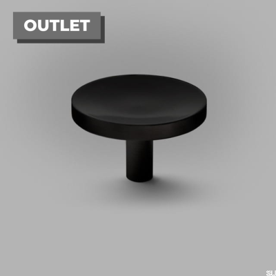 Cleo L Möbelknopf, Aluminium, schwarz