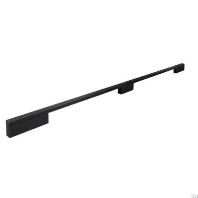 Möbelgriff lang 2110 368/416 Aluminium Schwarz Matt