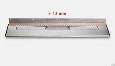 Linienablauf 1004 300 Hinterer Flanschversatz 12 mm Wand Stahl