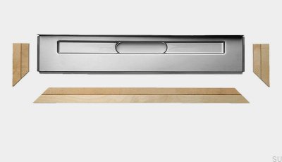 Einbausatz für wandhängenden Linienablauf 22 mm in Holzböden (1200 mm)