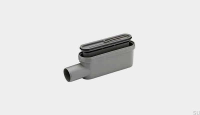 Ablaufmodul mit 50 mm horizontalem Seitenabgang mit abnehmbarem Siphon