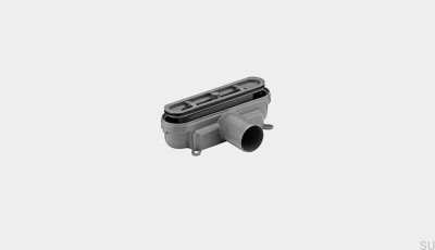 Ablaufmodul mit waagerechtem Abgang 50 mm mit mechanischer Geruchssperre
