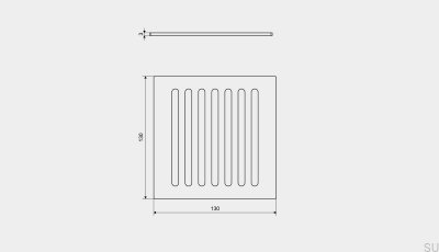 ClassicLine Column 130 Rost für quadratischen Ablauf