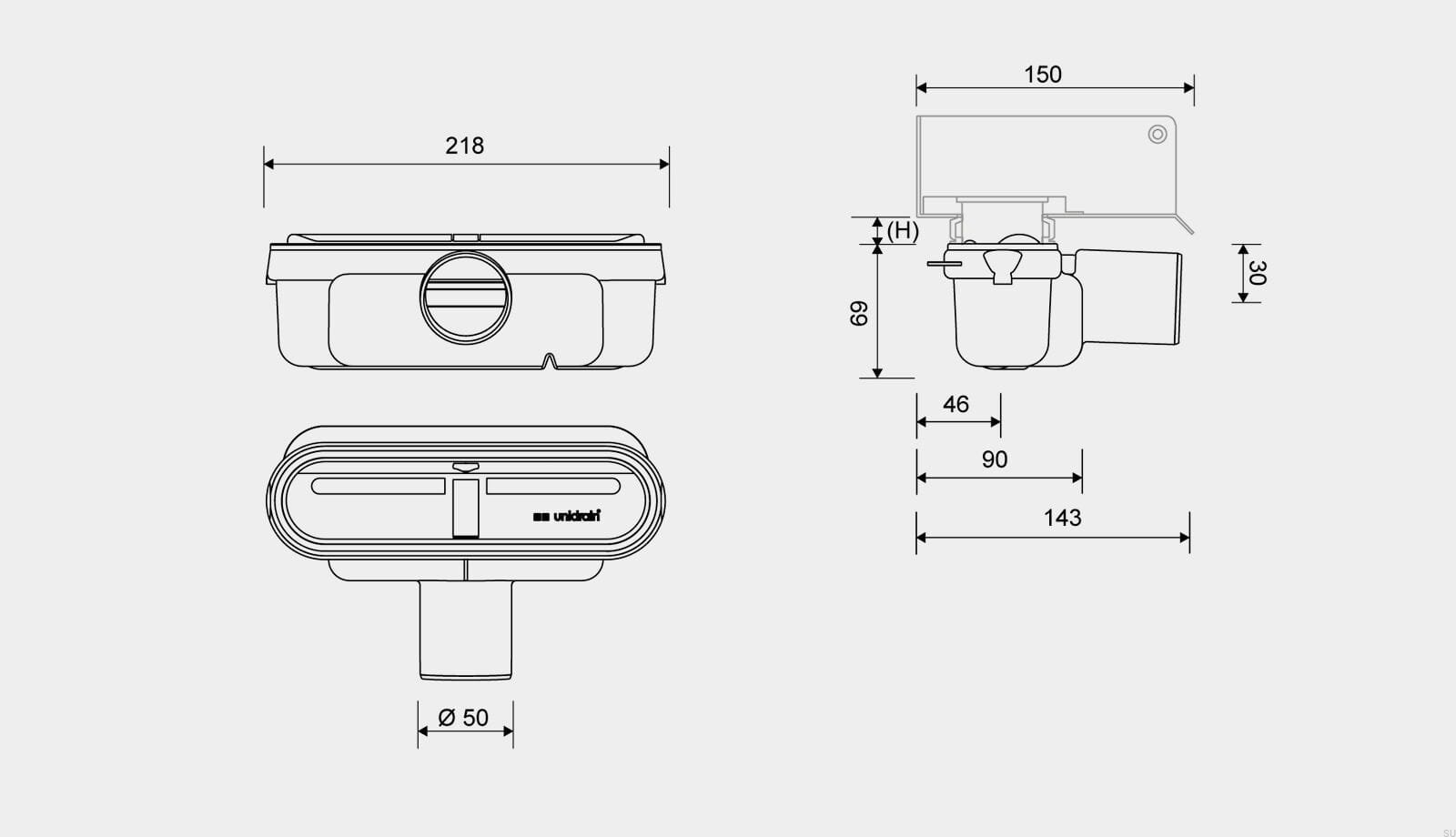 14180050--Moduł-odpływowy-z-poziomym-wylotem-50-mm-z-wyjmowanym-syfonem-i-niskim-profilem-montażowym-Unidrain-Skandynawskie-Uchwyty_2