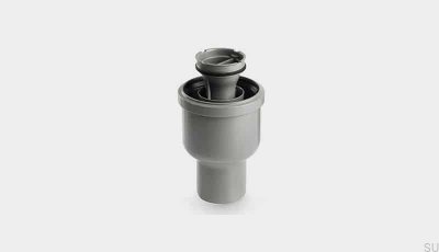Eckablaufmodul mit senkrechtem Abgang 75 mm mit herausnehmbarem Siphon