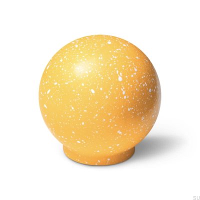 Ren Melange Yellow & White 35 Möbelknopf aus Holz, Buche