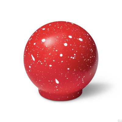 Ren Melange Red & White 35 Möbelknopf aus Holz, Buche