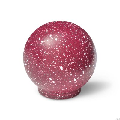 Ren Melange Wine Red & White 35 Möbelknopf aus Holz, Buche