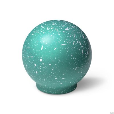 Ren Melange Light Green & White 35 Möbelknopf aus Holz, Buche