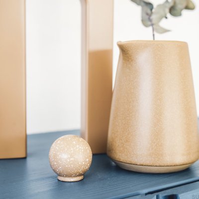 Möbelknopf Ren Melange Braun & Weiß 35 Holz Buche