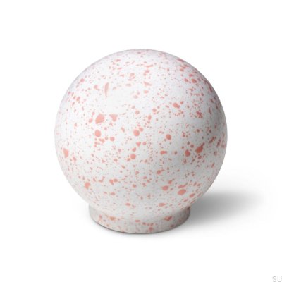 Möbelknopf Ren Melange Weiß & Rosa 35 Holz Buche