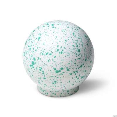 Möbelknopf Ren Melange Weiß & Hellgrün 35 Holz Buche