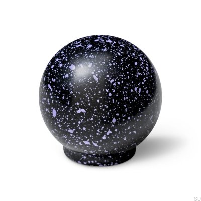 Möbelknopf Ren Melange Schwarz & Lila 35 Holz Buche