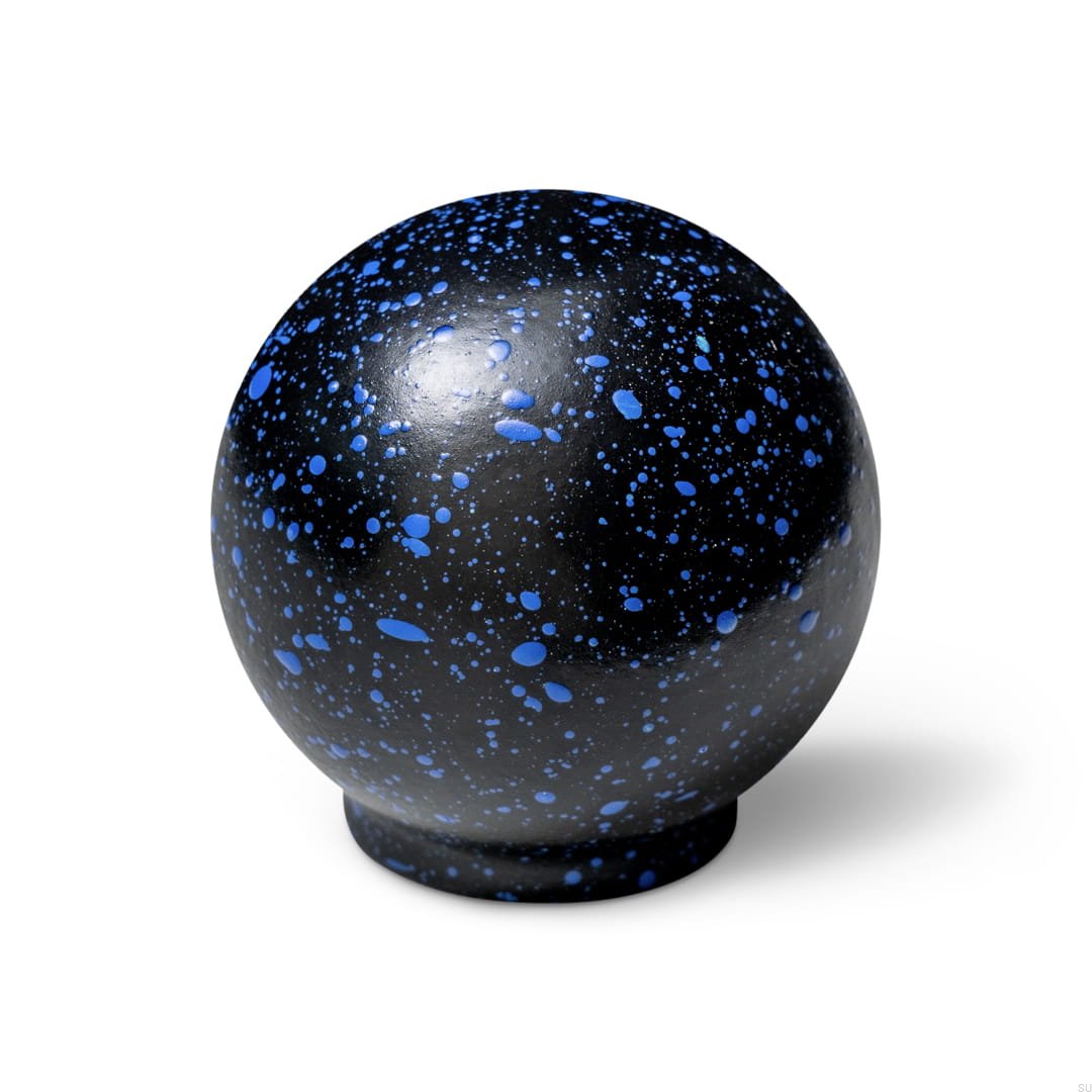 Blck&BlMl--Gałka-meblowa-Ren-Melange-Black-&-Blue-35-Drewniana-Bukowa-Vince-Skandynawskie-Uchwyty