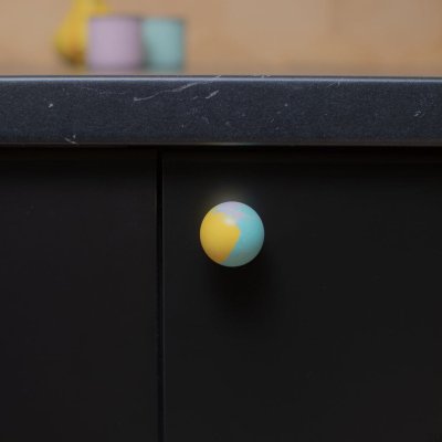 Möbelknopf Ren Funky Yellow 35 Holz Buche