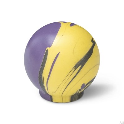 Möbelknopf Ren Violet Moon 35 Holzbuche