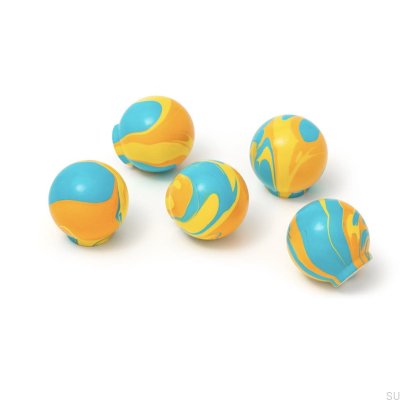 Möbelknopf Ren Chari Blau 35 Holz Buche