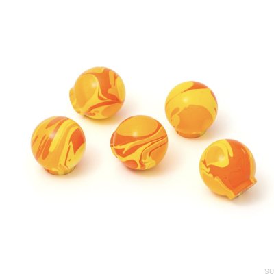 Möbelknopf Ren Chari Rot 35 Holz Buche