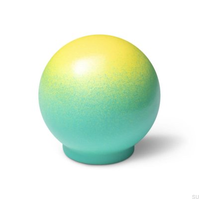 Möbelknopf Ren Gradient Citrone auf Hellgrün 35 Holz Buche