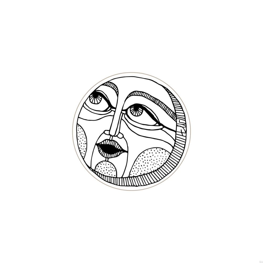 E_27-WH-B--Gałka-meblowa-Faces-Black&White-40-Drewniana-Dębowa-Emaliowana-Biała-(wzór B)-Dot-Manufacture-Skandynawskie-Uchwyty_1