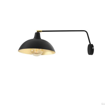 Espace Metall Wandleuchte Schwarz
