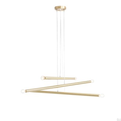 Tubo 6 Messing-Hängelampe