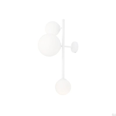 Dione 3 Metall-Wandleuchte Weiß