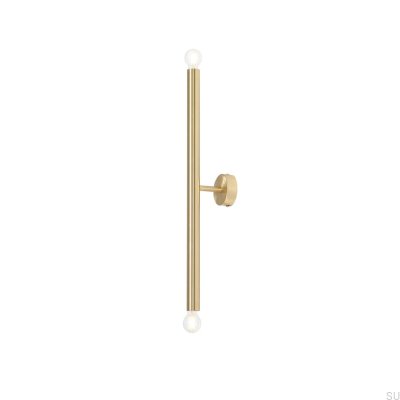 Tubo 2 S Messing-Wandleuchte