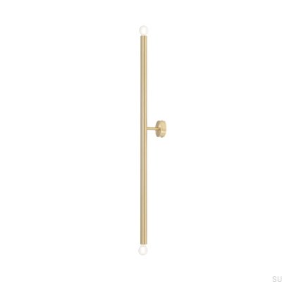 Tubo 2 L Messing-Wandleuchte