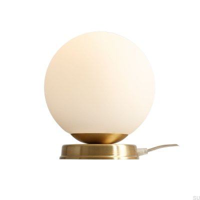 Ball M Schreibtischlampe, gebürstetes Messing