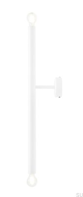 Tubo 2 S Wandleuchte Metall Weiß