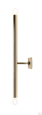 Tubo 2 S Wandleuchte Metall Gold