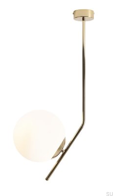 Deckenleuchte Gallia aus Metall in Gold