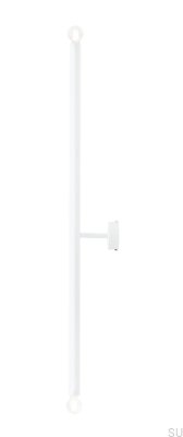 Tubo 2 L Metall-Wandleuchte Weiß