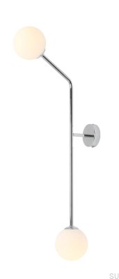 Pure Vertical Wandleuchte Metall Silber Chrom