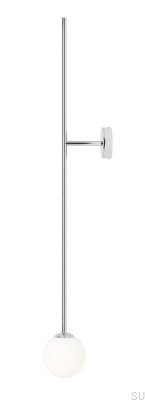 Pinne Metall Wandleuchte Silber Chrom