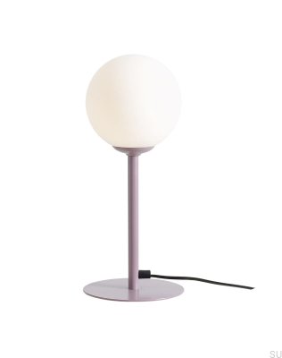 Schreibtischlampe Pinne aus Metall in Lila