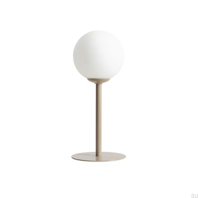 Pinne Schreibtischlampe aus Metall in Beige